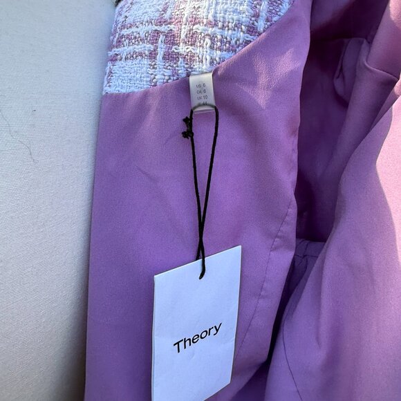 Theory Women's Braided Texture Blazer Sz 6 - Picture 10 of 10